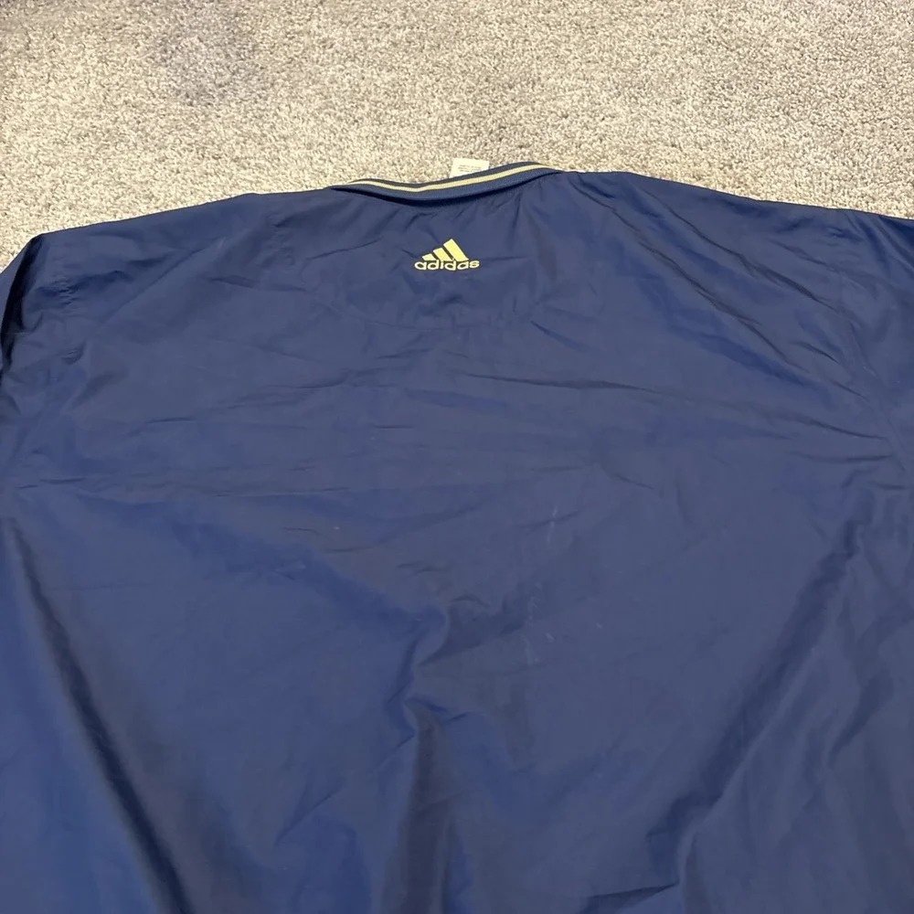 90s Notre Dame Windbreaker Adult XL Fighting Irish Adidas Team 1/4 Zip Pullover
